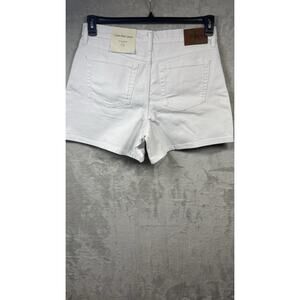 Calvin Klein Jeans NEW Short Womens W32 Optic White High Rise A-line Shape 5.5”